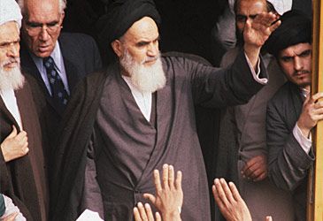 When did Ruhollah Khomeini become supreme leader of Iran?
