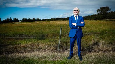 NXS band manager Chris Murphy at the location next to Ballina Airport for the new INXS museum. June 28, 2019