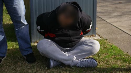 Police arrested a 37-yea-old man and a 48-year-old woman at a carpark in Ambarvale. (NSW Police)