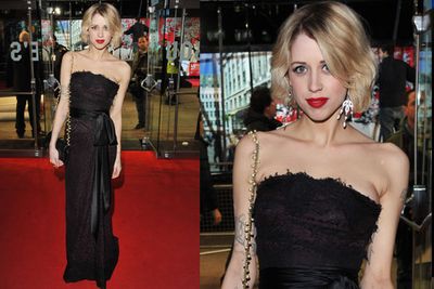 At the world premiere of <i>The Girl with the Dragon Tattoo</i> in London.