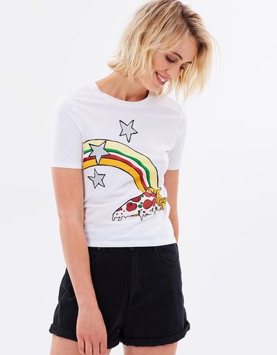 Cheap Monday Brace
T-shirt, $19.98 at <a href="http://www.theiconic.com.au/brace-tee-397875.html" target="_blank">The Iconic</a><br>