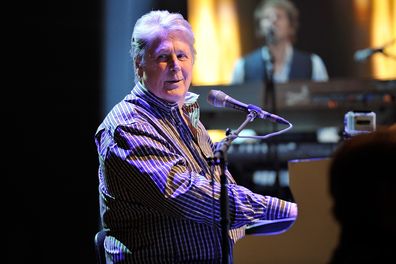 <<of The Beach Boys performs>> at Royal Albert Hall on September 27, 2012 in London, England.