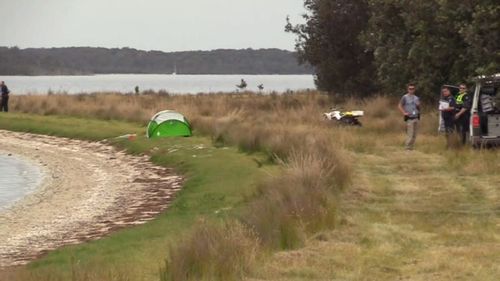 The mother-of-two was pulled from the water by her husband, three hours drive from Melbourne.