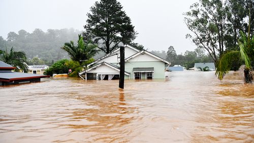 Severe flooding hits Lismore in northern NSW in the worst flood ever recorded on Monday February 28 2022. Photo: Elise Derwin / SMH.