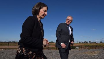 NSW Premier Gladys Berejiklian and Prime Minister Scott Morrison (Photo: Kate Geraghty)