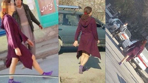 Photos of mystery bare-legged woman go viral in Kabul