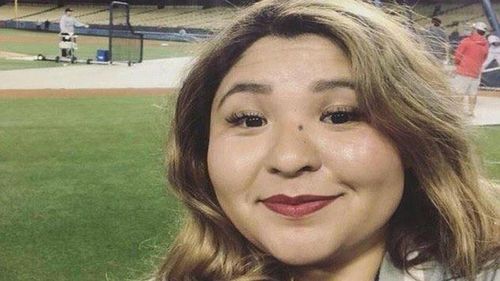 Store manager Melyda Corado, 27, was leaving Trader Joe's when she became caught up in the shooting. Picture: Supplied
