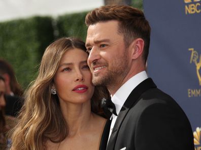 Justin Timberlake, Jessica Biel, Emmy Awards, red carpet