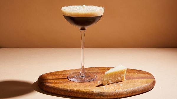 Celebrity bartender James Devlin&#x27;s Parmesan Cheese Espresso Martini.