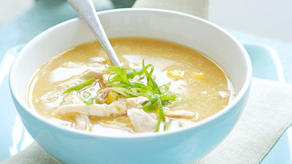 Chicken and sweet corn soup