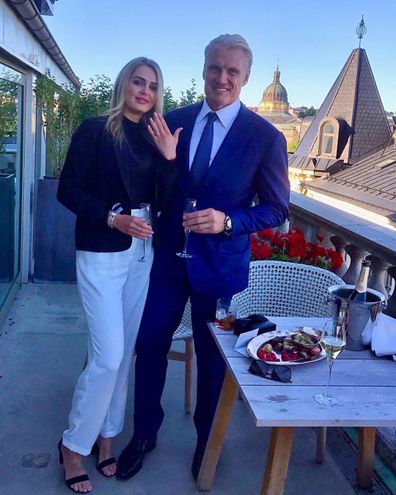 Dolph Lundgren, Emma Krokdal, engaged