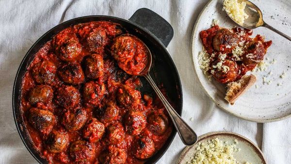 Beef and ricotta polpette