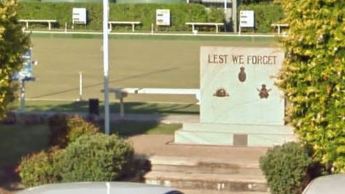 The Anzac memorial at Blackhead Bowling Club.