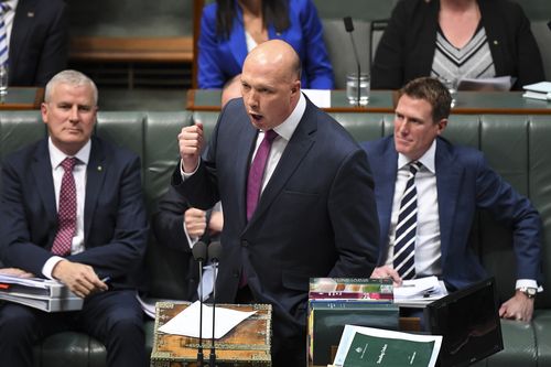 Australian Home Affairs Minister Peter Dutton said female extremists are as bad as men when defending foreign fighter orders.