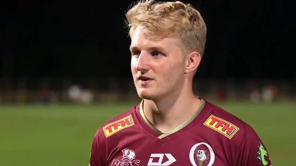 Teenager Tom Lynagh zooms into Queensland Reds frame with star turn in trial match