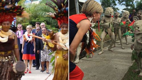 Foreign Minister Julie Bishop at opening of the Pacific Leadership &amp; Governance Precinct buildings in PNG. (Instagram)