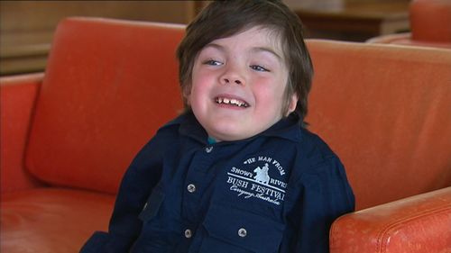 Six-year-old Beau Cosgrove was only expected to live to the age of five. (9NEWS)