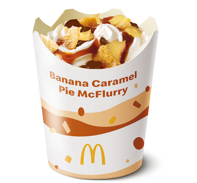 McDonald's Banana Caramel Pie McFlurry