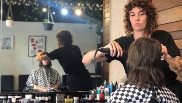 Stephanie Neen, hairdresser at Henry Lee Barbershop, says its impossible to obide by social distancing measures in a hair salon.