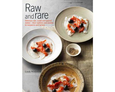 <a href="https://www.murdochbooks.com.au/browse/books/cooking-food-drink/food-drink/Raw-and-Rare-Lindy-Wildsmith-9781910254158" target="_top"><em>Raw and Rare</em> by Lindy Wildsmith (Murdoch Books), RRP $39.99.</a>