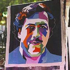 Painting of Pablo Escobar (AFP)