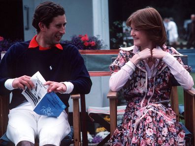 Prince Charles and Lady Sarah Spencer in 1977.