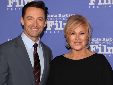 GOLETA , CA - NOVEMBER 19: Hugh Jackman and Deborra-lee Furness attend the 13th Annual Santa Barbara International Film Festival Honors Hugh Jackman With Kirk Douglas Award For Excellence In Film on November 19, 2018 in Santa Barbara, California. (Photo by JB Lacroix/Getty Images)