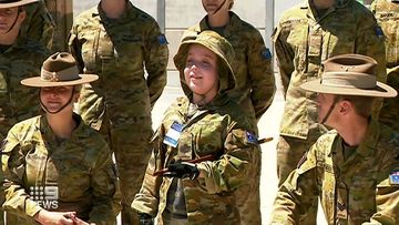 Young Queensland boy becomes a soldier for a day