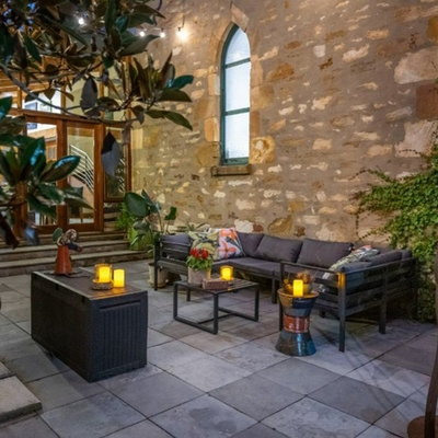 Restored 1860’s chapel and cemetery for sale is a luxury Airbnb