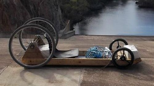 Man injured after crashing homemade billycart on South Australia reservoir spillway