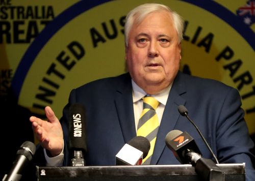 Clive Palmer looks set to miss out on a Senate seat.