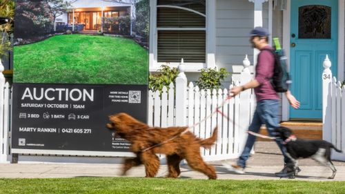 The auction clearance rate has edged higher for two months in a row as home sellers reduce their price expectations to meet those of cautious buyers.