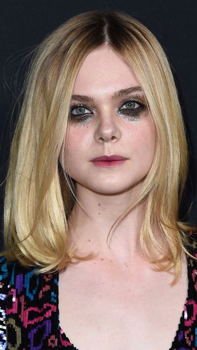 Elle Fanning and her glitter tears.