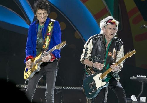 Ronnie Wood (left) and Keith Richards. (AAP)