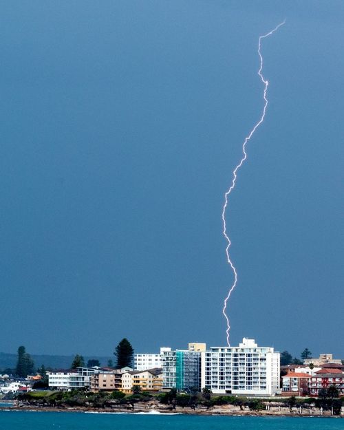 Lightning hits Cronulla. 