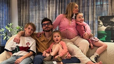 Hilary Duff, Matthew Koma and their children