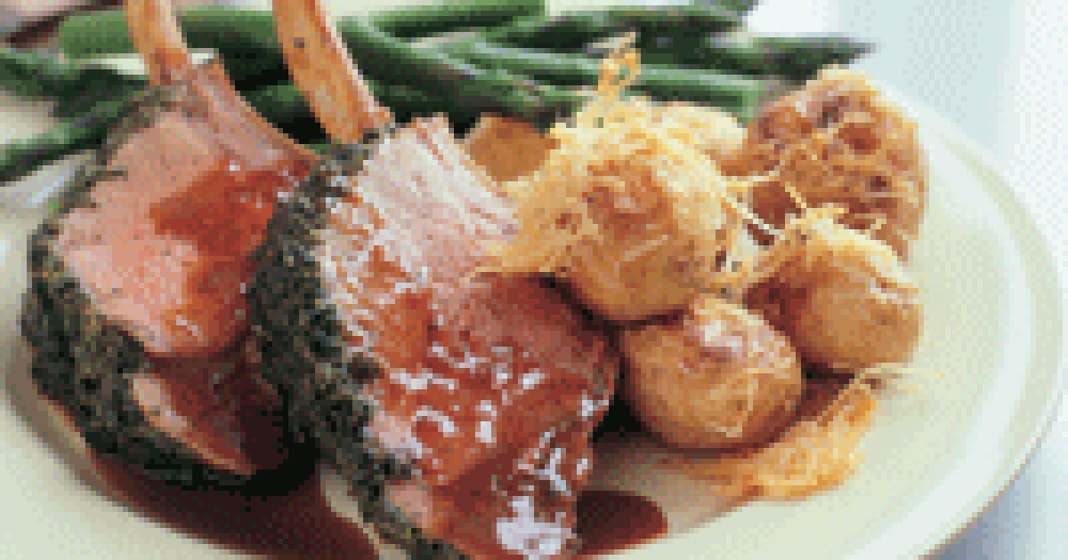 Veal rack with rosemary and rocket pesto - 9Kitchen