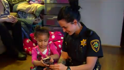 Two-year-old calls 911 for help putting pants on