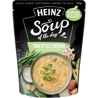 Heinz Soup of The Day Thai Style Chicken & Chilli Soup Pouch - 270 mg sodium
