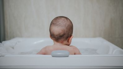 Baby in bath