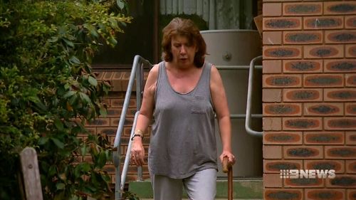 After crashing into a neighbour's fence, Ms Van Voorst had her licence suspended on the spot by police when she blew four times the legal limit. (9NEWS)