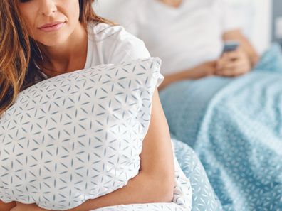 Couple in bed together