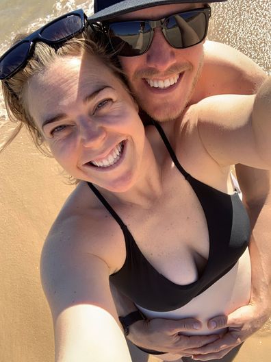 Heidi Anderson with her husband selfie