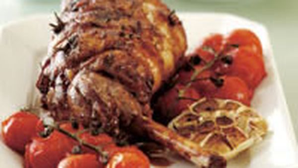 Slow-cooked lamb with artichokes