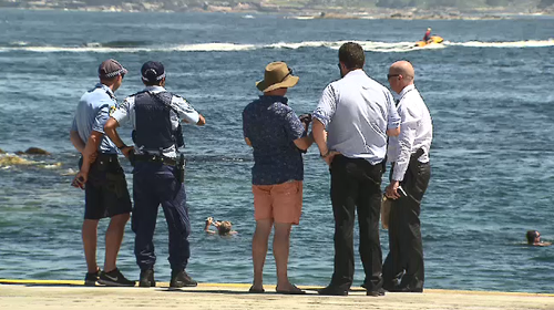 A man in his 30s was pulled from the water in Clovelly, Sydney, but he died at the scene.