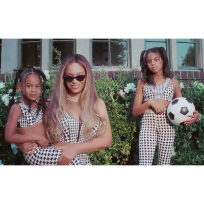 Beyoncé and her daughters Blue and Rumi