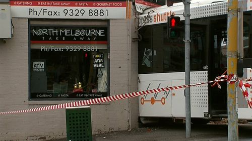 The truck and bus collided around 9.50am. (9NEWS)