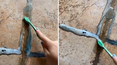 Woman shares how she transformed her 'nasty' dirty grout in TikTok video