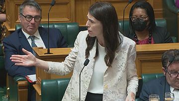 Jacinda Ardern speaking in House of Representatives (New Zealand Parliament)
