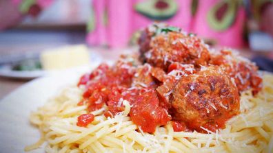 Movie style meatballs are always ready for a close-up